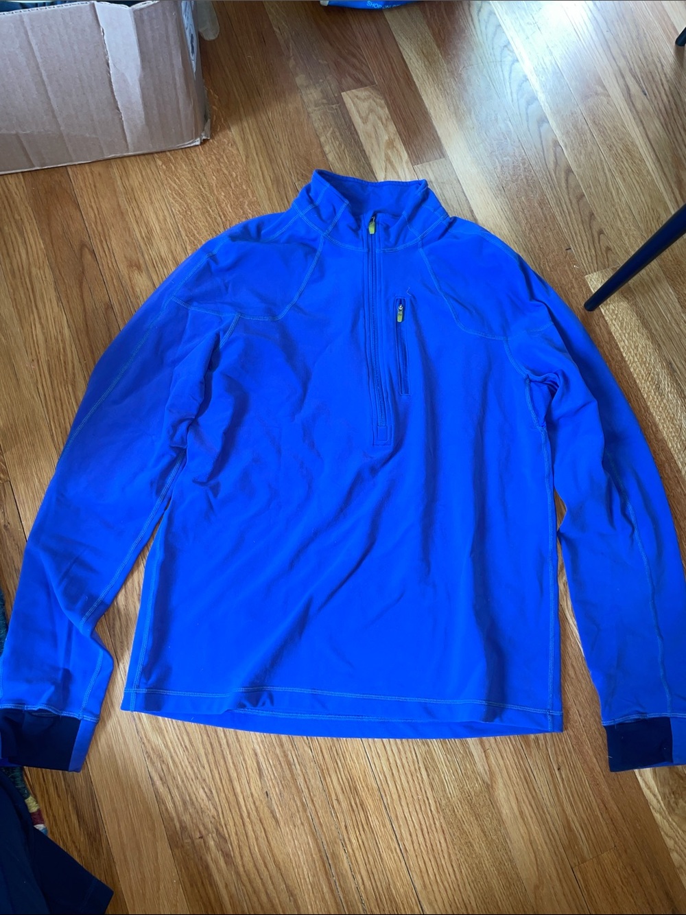lululemon athletica Men's Blue Quarter-Zip Pullover